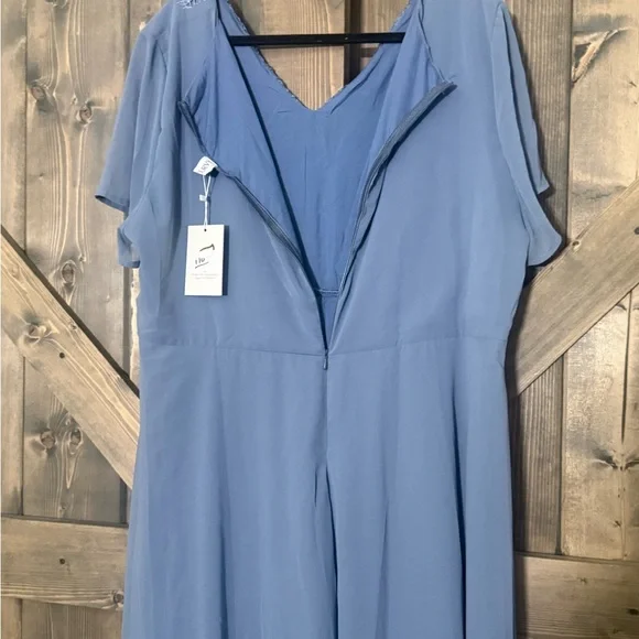 High Low Blue Dress for Women - 5Xl - Picture 6 of 7
